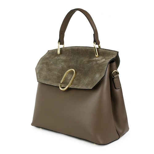 Geanta piele taupe GF773