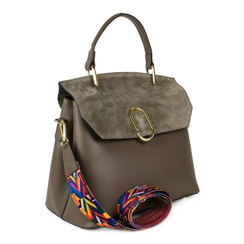 Geanta piele taupe GF773