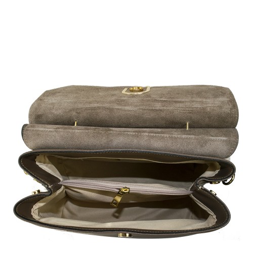 Geanta piele taupe GF773