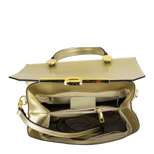Geanta piele aurie GF775