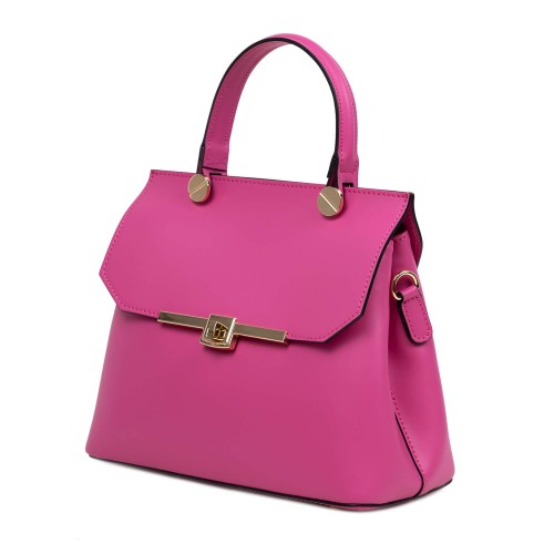 Geanta piele roz GF776