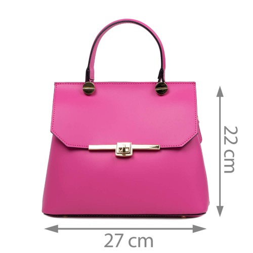 Geanta piele roz GF776
