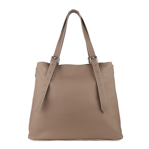 Geanta piele taupe GF788