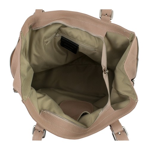 Geanta piele taupe GF788