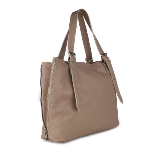 Geanta piele taupe GF788