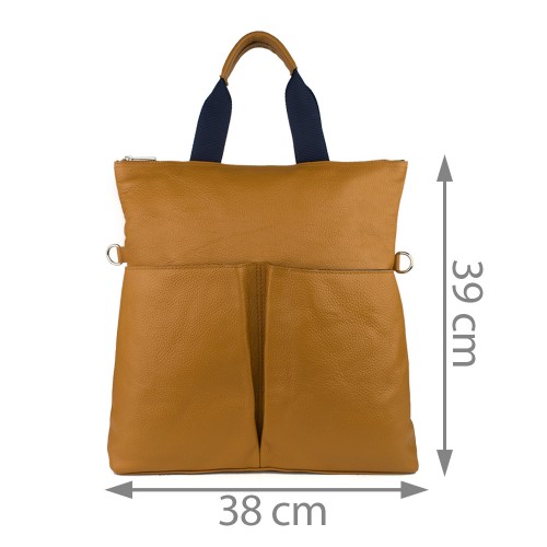 Geanta piele maro deschis GF789