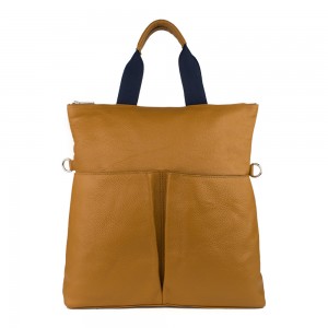 Geanta piele maro deschis GF789