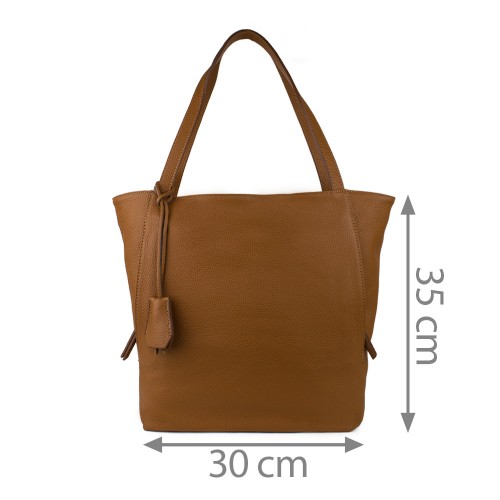 Geanta piele maro deschis GF798