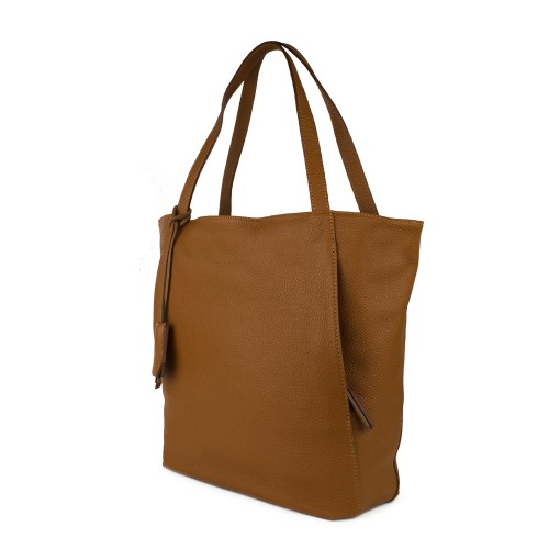 Geanta piele maro deschis GF798