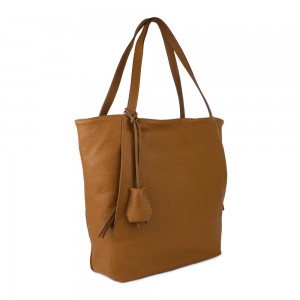 Geanta piele maro deschis GF798