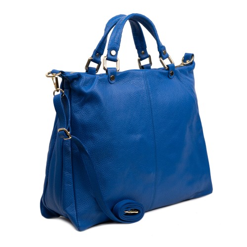 Geanta piele albastra GF829