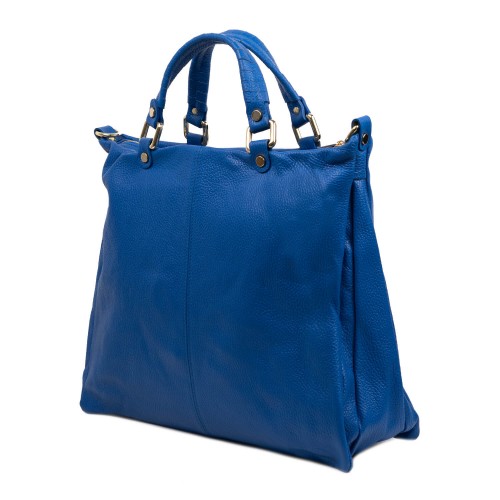 Geanta piele albastra GF829