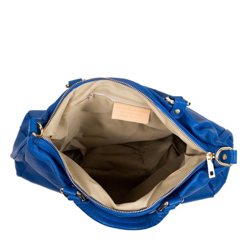 Geanta piele albastra GF829