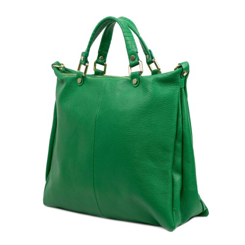 Geanta piele verde GF830