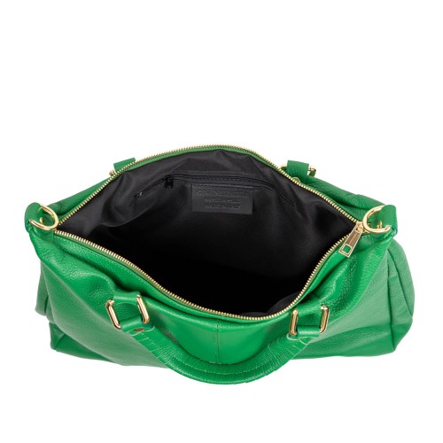 Geanta piele verde GF830