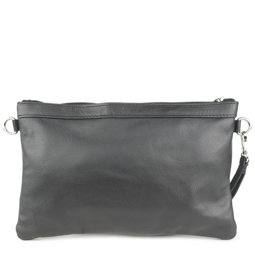 Plic piele negru/ par imprimat GF839