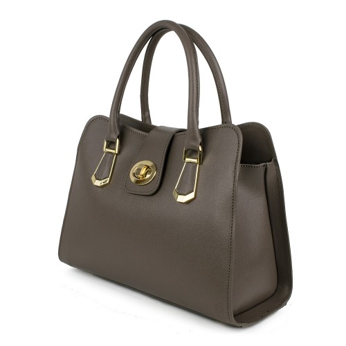 Geanta piele taupe GF855