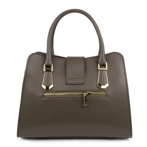 Geanta piele taupe GF855