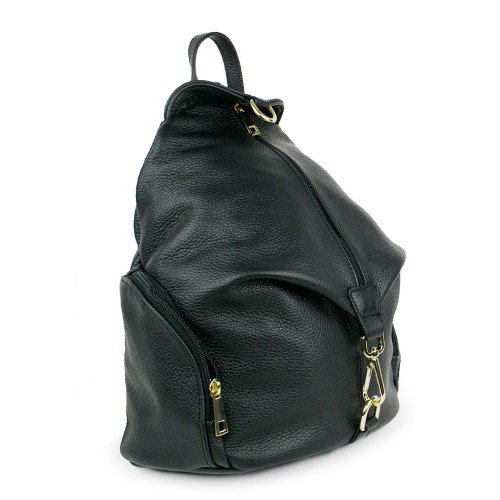 Rucsac piele naturala negru GF857