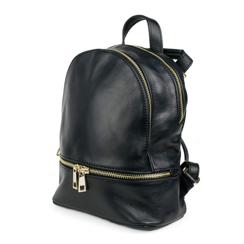 Rucsac piele negru GF858