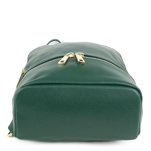 Rucsac piele verde inchis GF859