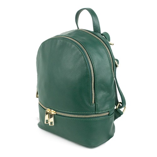 Rucsac piele verde inchis GF859