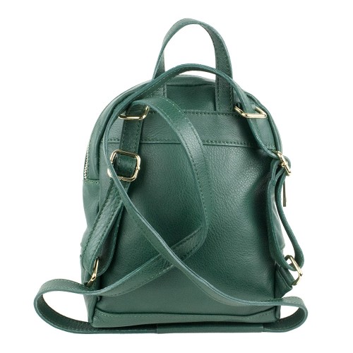 Rucsac piele verde inchis GF859