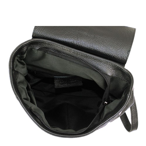 Rucsac piele negru cu ciucuri GF861