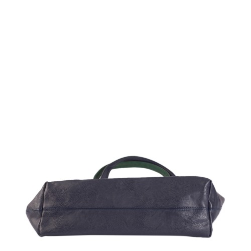 Geanta piele ecologica albastra Model GFE001