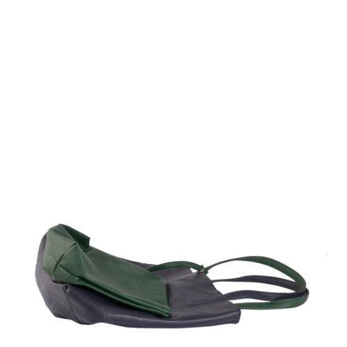 Geanta piele ecologica albastra Model GFE001