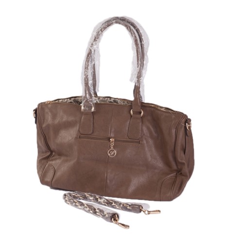 Geanta piele ecologica maro Model GFE008