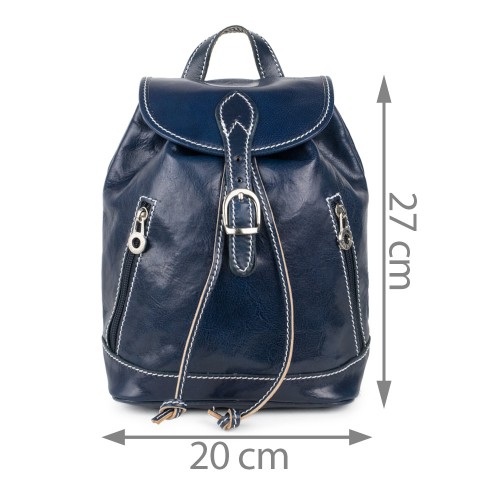 Rucsac dama piele bleumarin GF1006