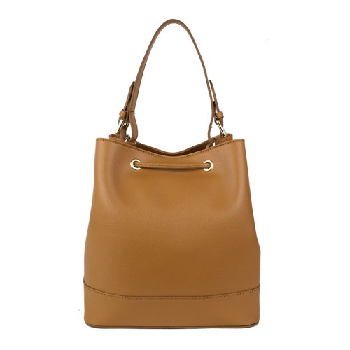 Geanta piele maro camel GF1016