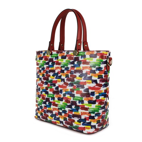 Geanta piele imprimeu multicolor GF1019