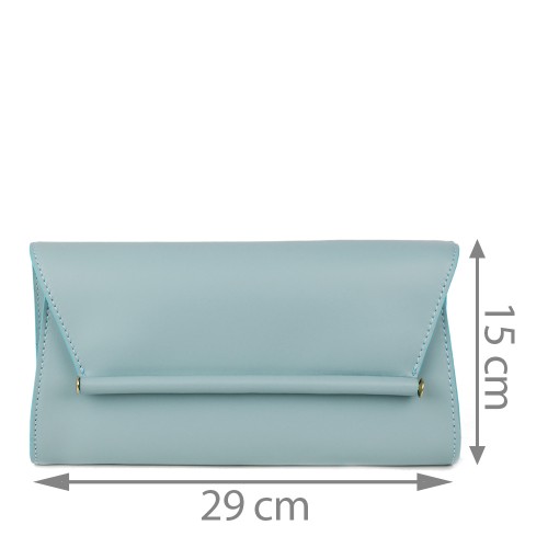 Plic dama piele bleu GF1021