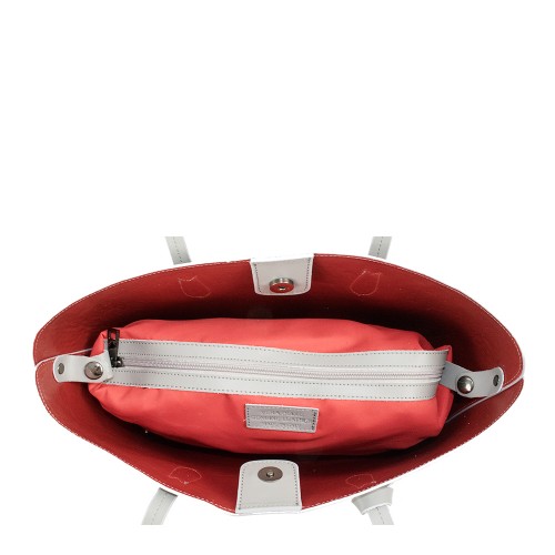Geanta piele gri deschis GF1023