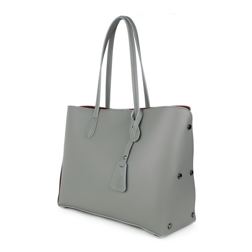 Geanta piele gri deschis GF1023