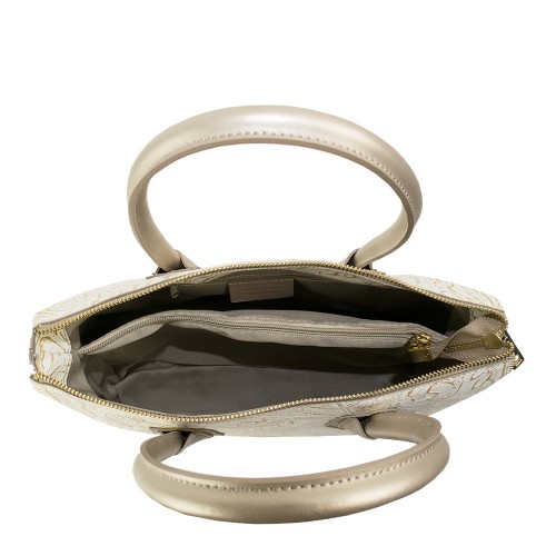 Geanta piele bronz imprimeu GF1034
