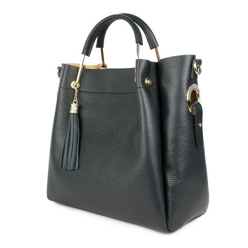 Geanta piele neagra GF1043