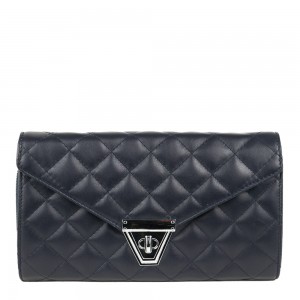 Plic piele matlasata albastru inchis GF1064
