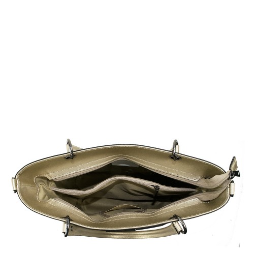 Geanta piele bronze imprimeu GF1073