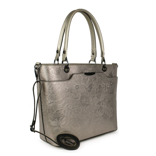 Geanta piele bronze imprimeu GF1073
