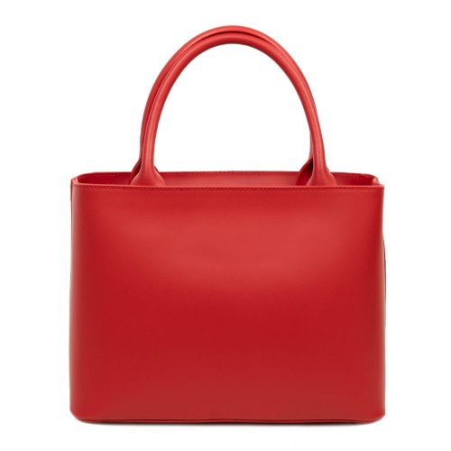 Geanta piele naturala rosie GF1076