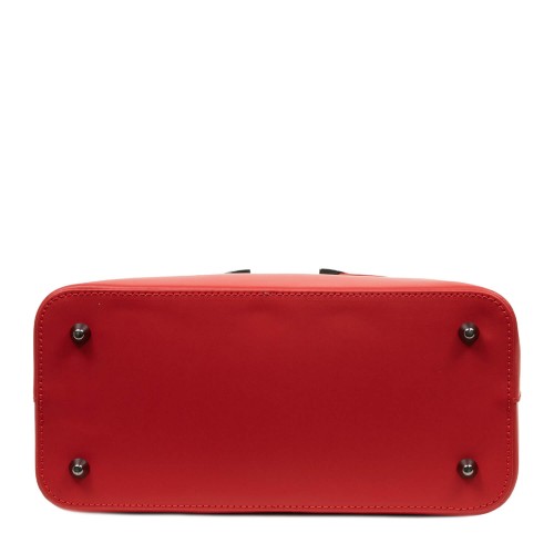 Geanta piele naturala rosie GF1076