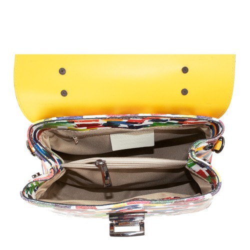 Gentuta piele galben/multicolor GF1079