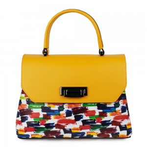 Gentuta piele galben/multicolor GF1079