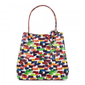 Geanta piele imprimeu multicolor GF1093