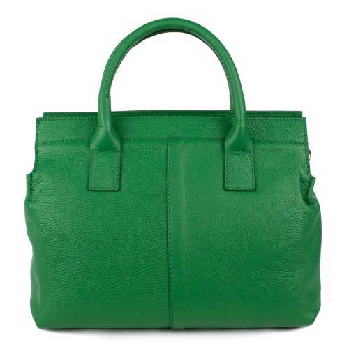 Geanta piele naturala verde GF1117
