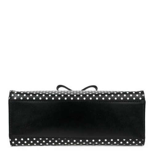 Geanta piele neagra cu buline GF1120