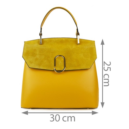 Geanta piele galbena GF1134